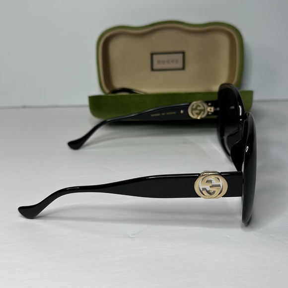 New Authentic GUCCI Grey Square Ladies Sunglasses GG1029SA 001 57 - Picture 6 of 16